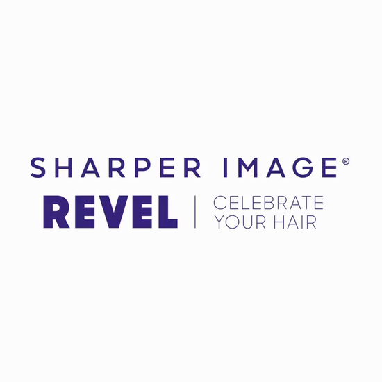 6-In-1 Airflow Hair Styler demonstration video with purple background showing features 