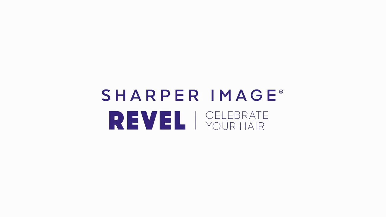 6-In-1 Airflow Hair Styler demonstration video with purple background showing features 